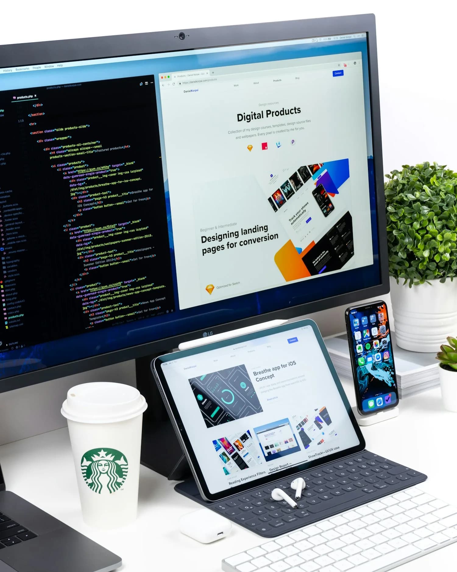 Responsive website design and development on multiple screens